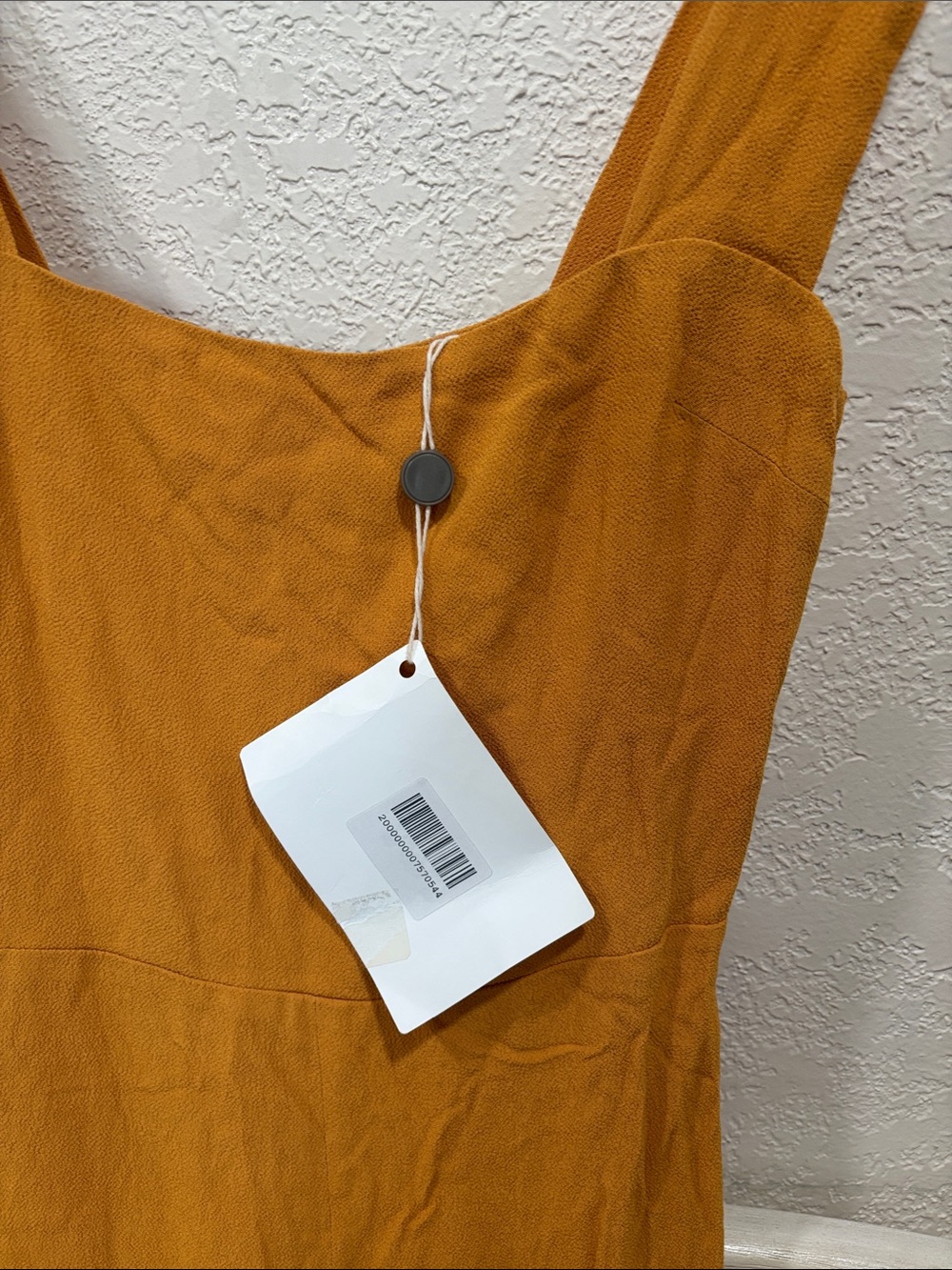 Reformation Mustard Square-Neck Sleeveless Maxi Dress - Picture 8 of 14